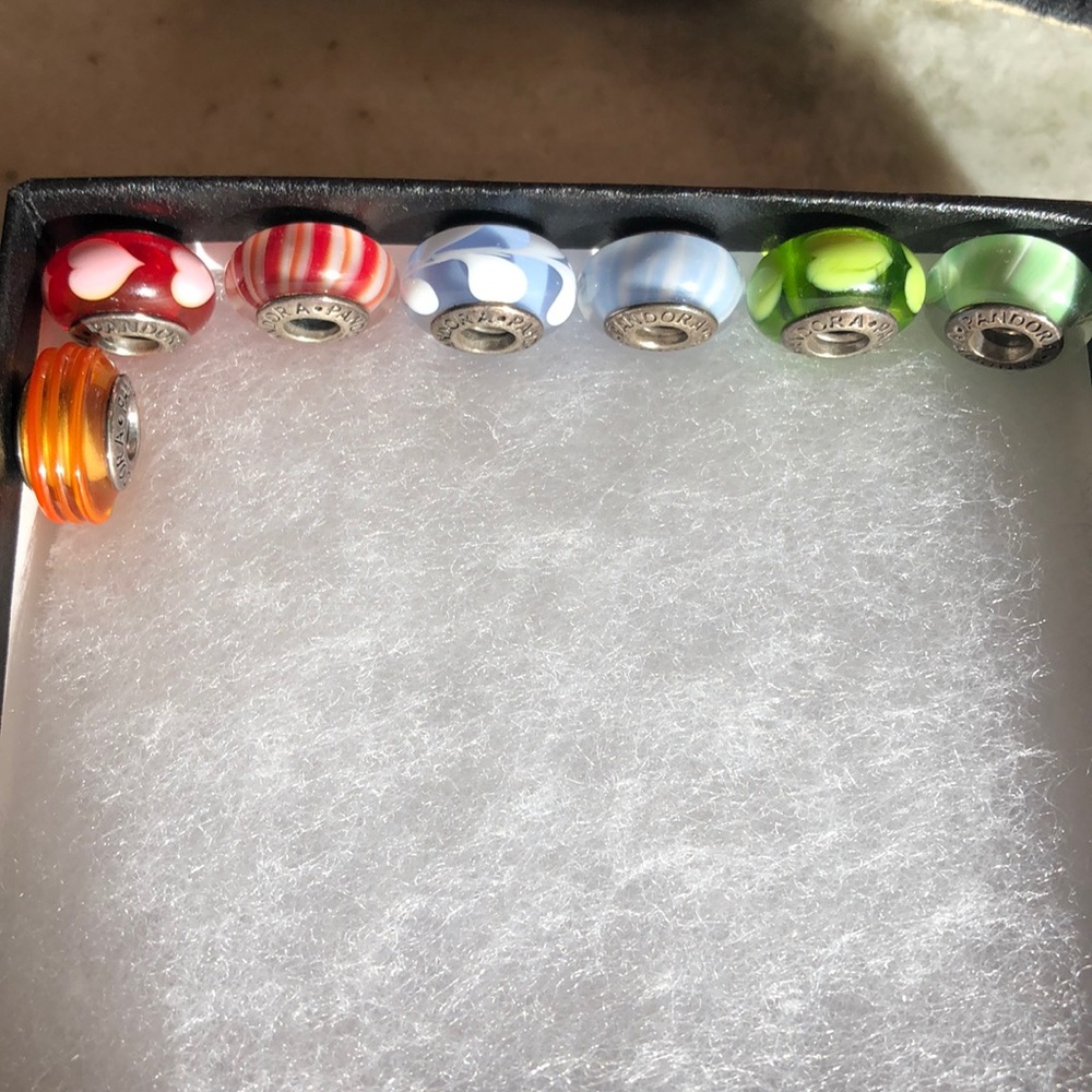 Pandora glass charms